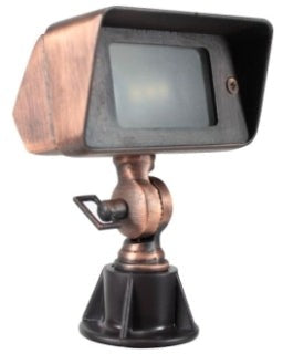 Orbit Solid Brass/Stainless Steel Rectangle Spot Aged Green B610AG