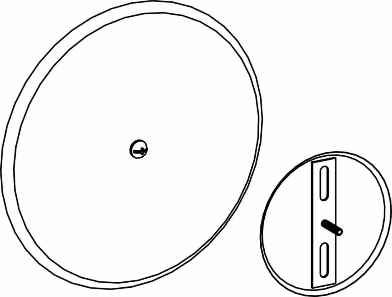 Orbit 5 in White 5 in Ceiling Cover Plate CP5