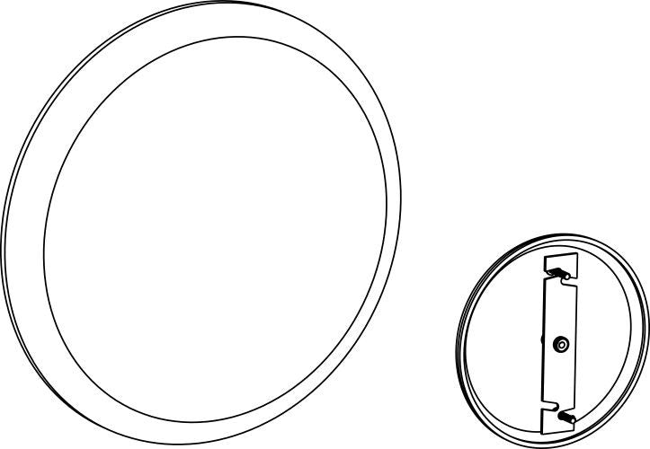 Orbit 5 in 5 in Ceiling Cover Plate CP5NM