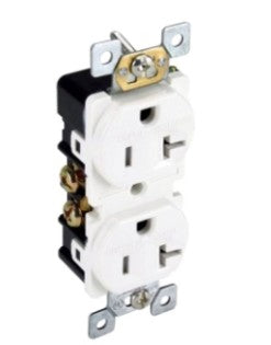 Orbit 20A 125V White Commercial Duplex Receptacle CR20TRSW