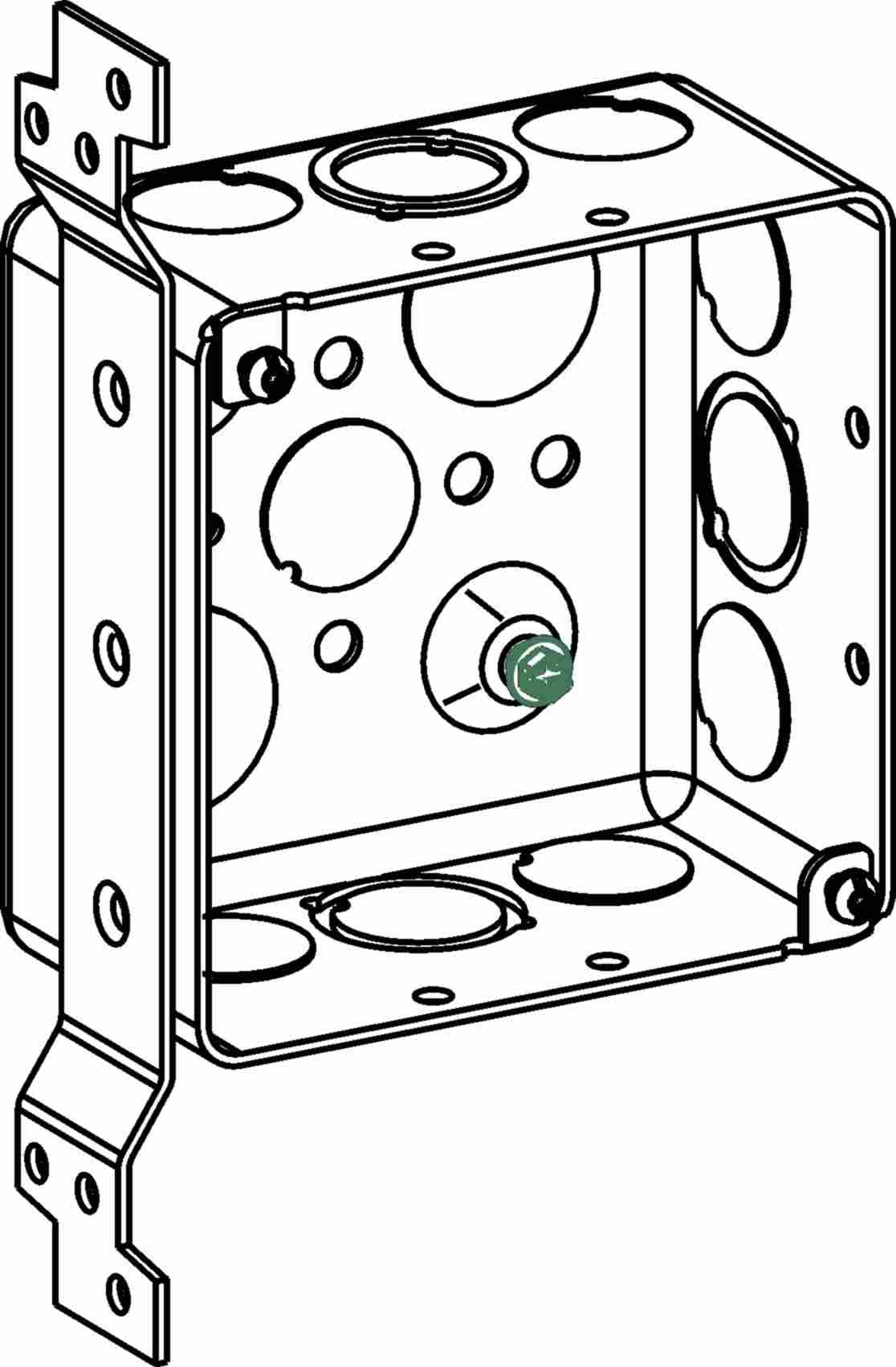 Orbit 4S Square Box Format 2-1/8 in 4S Drawn Steel Box D4Sdb-CKOfb