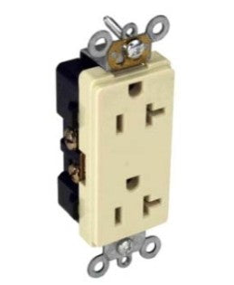 Orbit 20A 125V Ivory Decorative Duplex Receptacle DR20SI