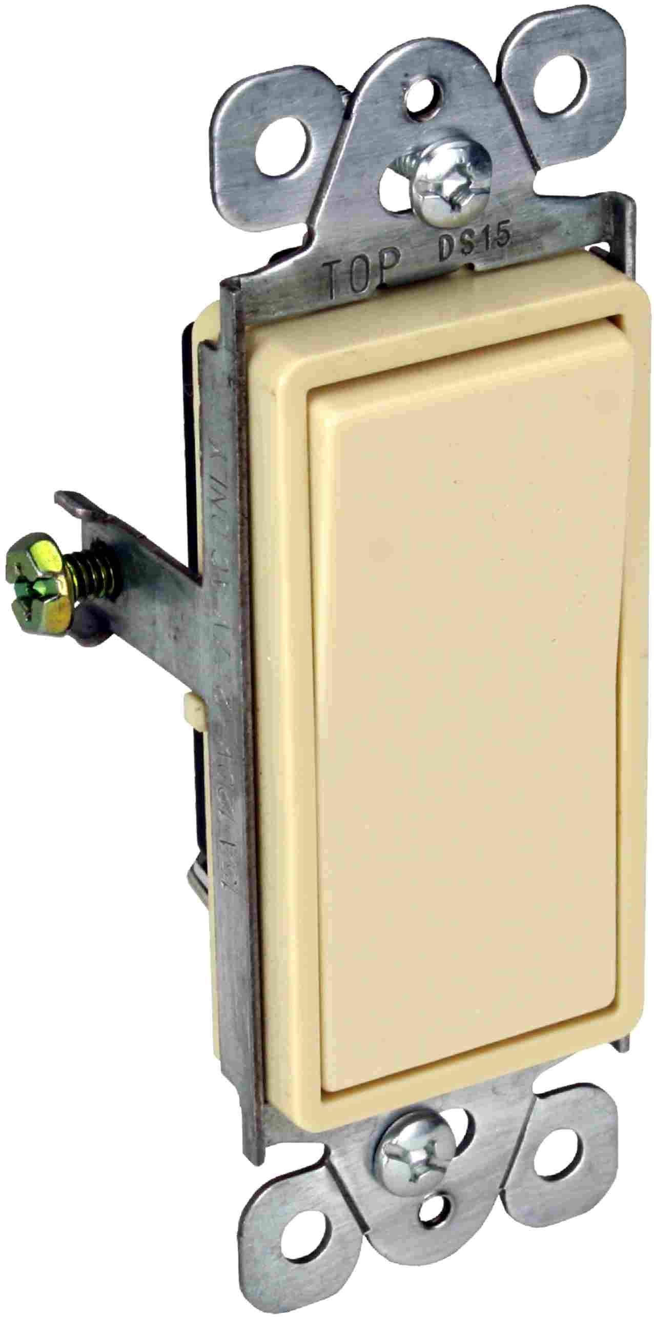 Orbit 15A 120-277V Ivory Single-Pole Rocker Switch DS15I