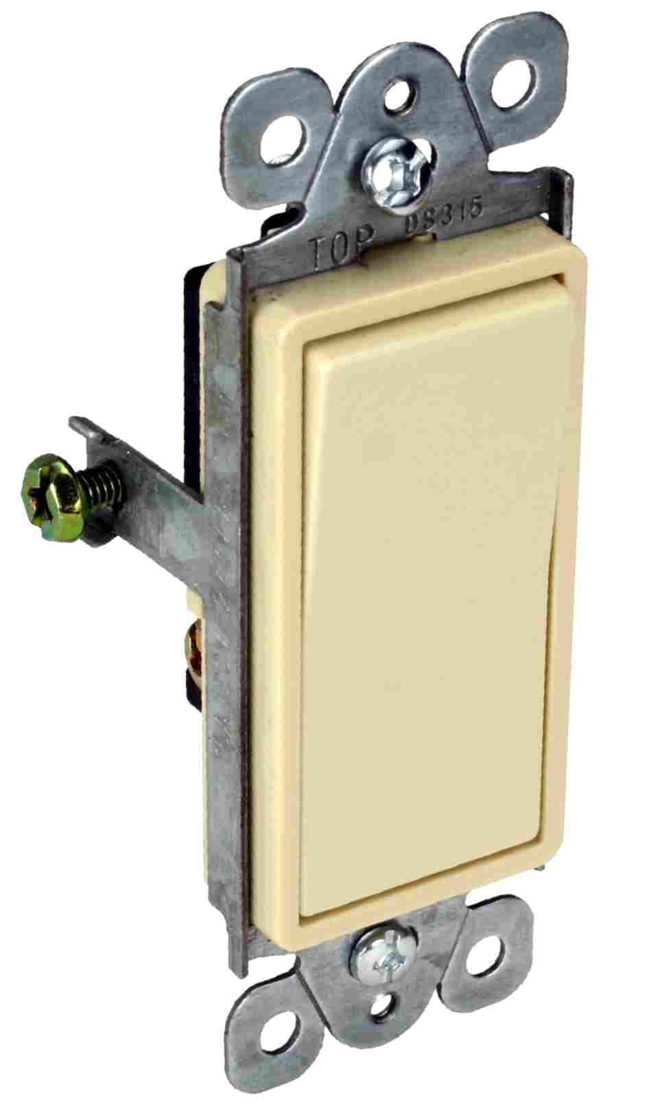 Orbit 15A 120-277V Ivory 3-Way Rocker Switch DS315I