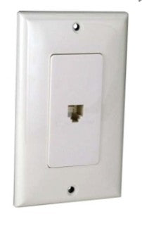 Orbit White Decorative Wall Jack DWJ64W