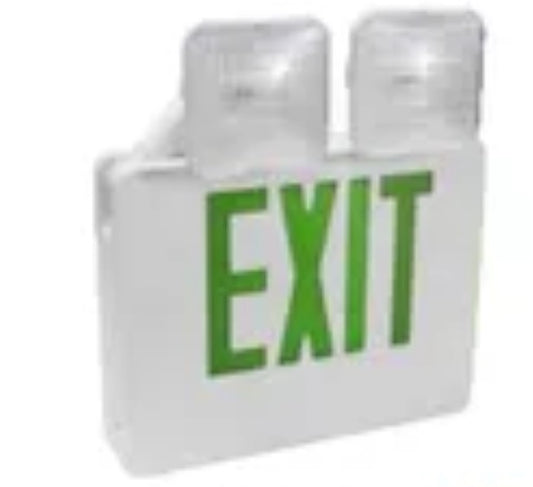 Orbit LED Exitemerg. Combo Red Remote Cap. Redwht Housing EECLRRC