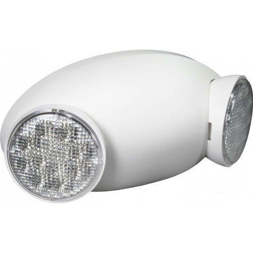 Orbit Micro Twohead LED Adjustable Emerg Light, White Housing, High Output EL2HMLEDWHO