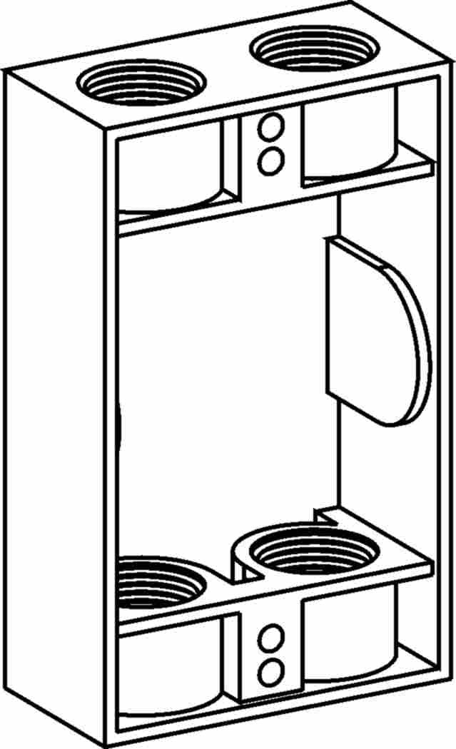 Orbit 1/2 in 1-Gang Weatherproof Extension Box EXB504