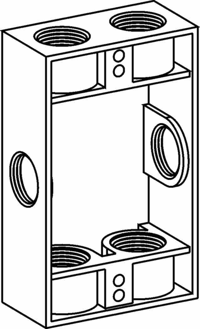 Orbit 1/2 in 1-Gang Weatherproof Extension Box EXB506