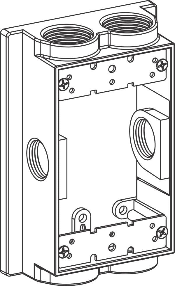 Orbit 3/4 in 1-Gang Weatherproof Extension Box EXF756