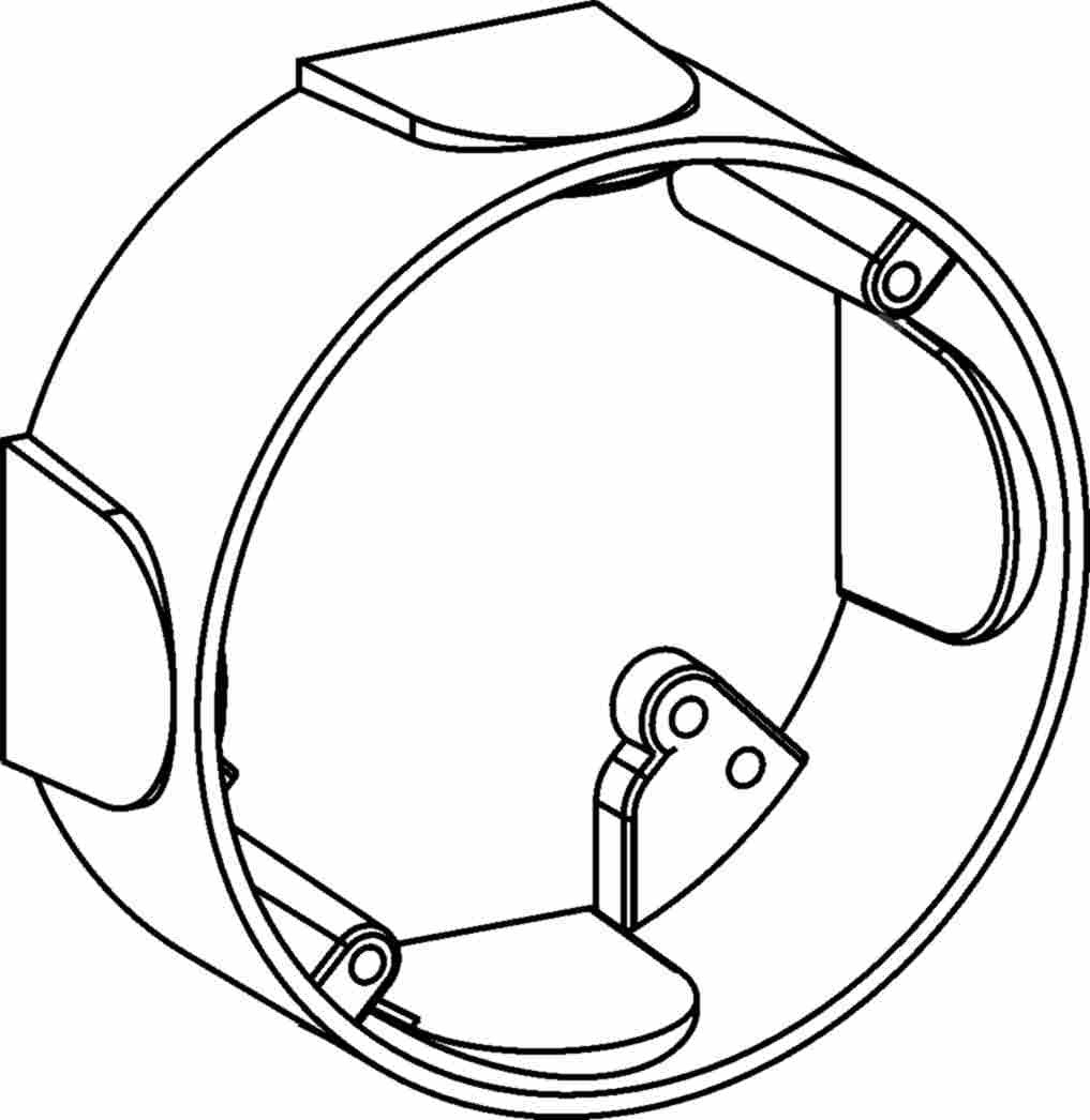 Orbit 4 in 4 in Round Weatherproof Extension Ring EXRR