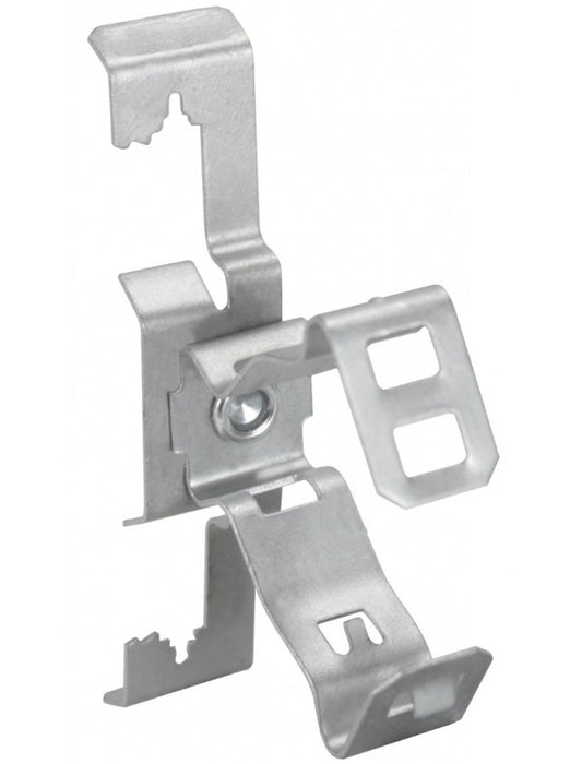 Orbit Conduit to Flange Clip, Side Mount 1/2 in - 3/4 in EMT, 1/8 in - 1/4 in Flange Snap-Close F812M24SM