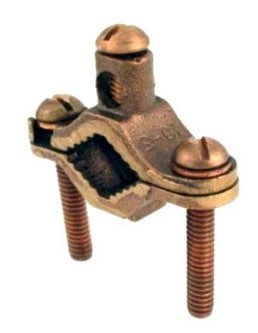 Orbit 1-1/4 in 2 in Bare Gr Clamp W Brnz Screw, #10#2 GCBB125200