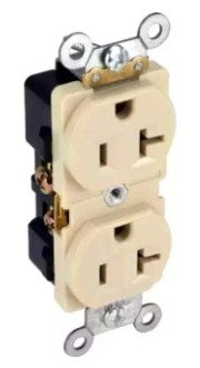 Orbit 20A Industrial Grade Duplex Rec. Ivory IR20I