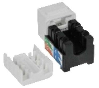Orbit Keystone Jack CAT6A White KJC6AW