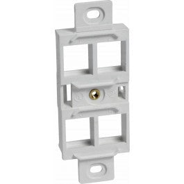 Orbit Keystone Jack Holder 4PORT White KJH4PW