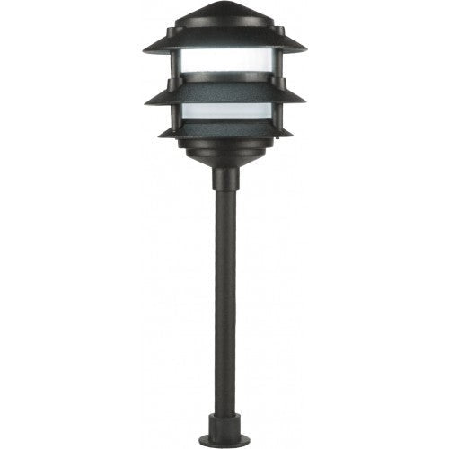 Orbit LED Outdr 3 Tier Pgoda Frstd Lens Cst Aluminum, 12V, 3000 Kbr L2030BFBRWW