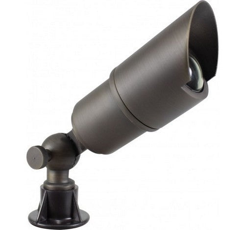 Orbit LED 6W Outdoor Solid Brass Directional Light Bullet, 12V, 3000 Kar.bronze LB151ARB6WW