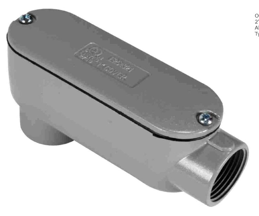 Orbit Type Lb Threaded Conduit Body 2 in + Cg LB200A