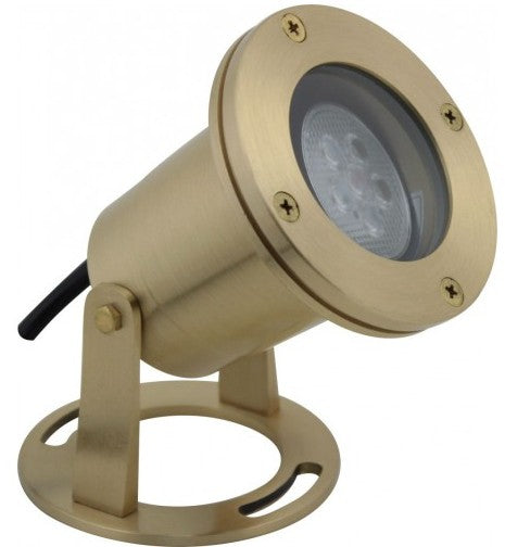 Orbit LED Under Water Fixture Solid Brass, with Lmr 163 Wcw LB510CW