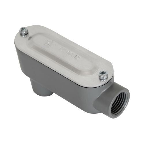 Orbit Type Lb Al Threaded Conduit Body 3/4 in Stamped Al Cover + Gasket LB75AS
