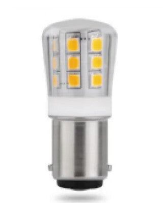 Orbit LED Bayonet, 3W 12-25V, BA15S Base, 3000k, Warm White LBAY3WWW