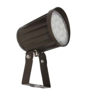 Orbit LED Bullet Flood Light with Trunnion 42W 120-277V 5000K Cool White Bronze LFL2042WCWT