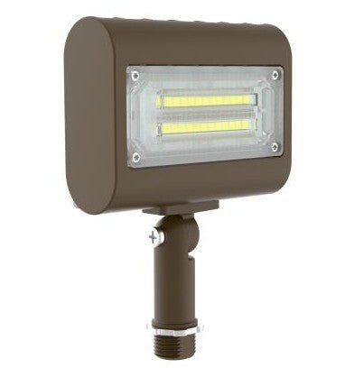 Orbit LFL 7 Slim LED Flood Light with Knuckle 15W 120-277V 5000K Bronze LFL715WCWKN