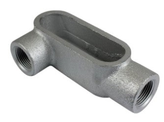 Orbit Type Lr Threaded Conduit Body, Gray Iron Form 7, 2-1/2 in LR7250