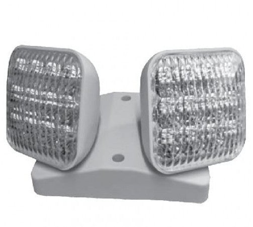 Orbit Double Square LED Head, Multi Volt, White Hsg LRHS2MVW