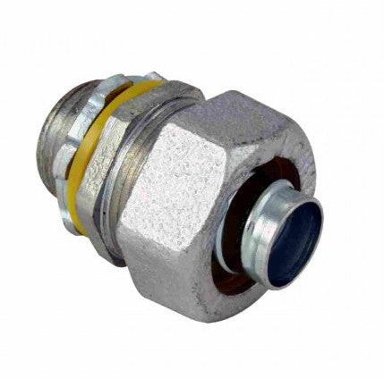 Orbit Liquidtight Connector, Malleable Iron, Straight, 3/8 in MLT38