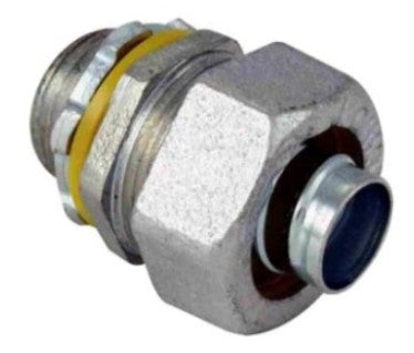 Orbit Liquidtight Connector, Malleable Iron, Straight, 1/2 in MLT50