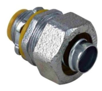 Orbit Insulated Liquidtight Conn, Malleable Iron, Straight, 1-1/4 in MLTI125