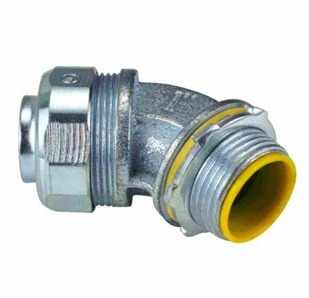 Orbit Insulated Liquidtight Conn, Malleable Iron, 45DEG, 3/4 in MLTI4575