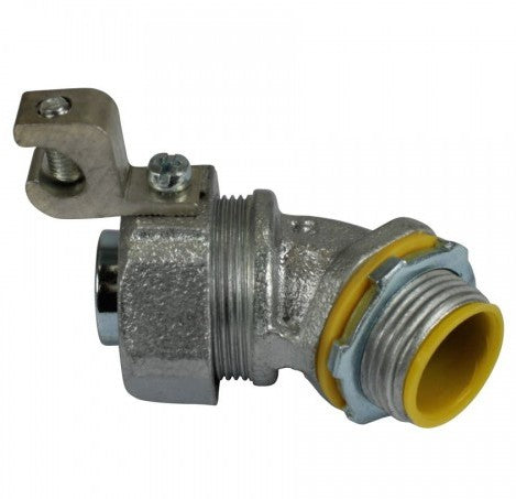 Orbit Insltd Lqdtight Conn, Mal.iron 45D, Al Lug, 1-1/2 in, #14#4 MLTI45LL150