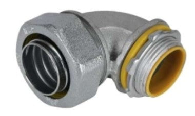 Orbit Insulated Liquidtight Conn, Malleable Iron, 90DEG, 2 in MLTI90200