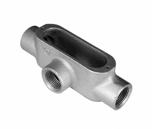 Orbit Threaded Conduit Body, Malleable Iron, T, 1-1/2 in MT150