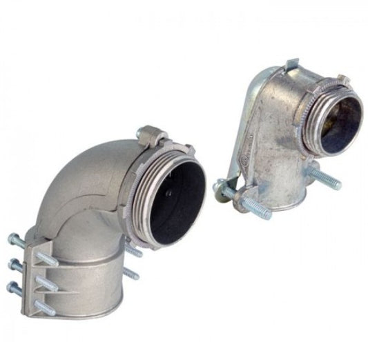 Orbit Zinc 90D Angle Flex Squeeze Connector 1 in OF6463