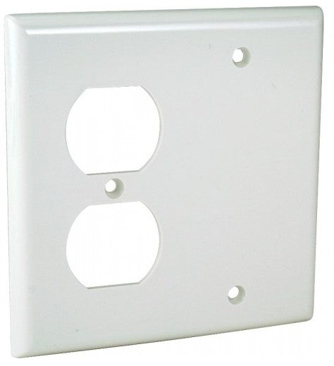 Orbit 2G Wall Plate Duplexblank White OP813W