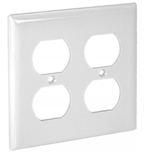 Orbit Midi 2G Wall Plate Duplex White OPM82W