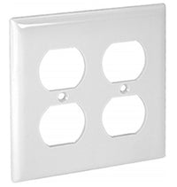 Orbit Midi 2G Wall Plate Duplex White OPM82W