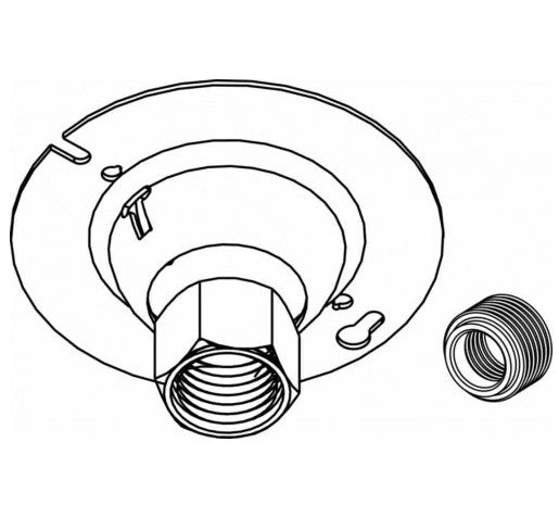Orbit 4 in Round Swiveltype Cover, 3/4 in W 1/2 in R.b. SCR75