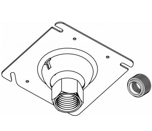 Orbit 4 in Square Swiveltype Cover, 3/4 in W 1/2 in R.b. SCS75