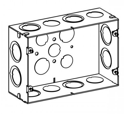 Orbit 2G Deep Switch Box with 3/4 in & 1 in K.O. SDBL2