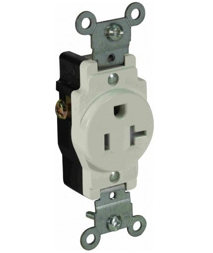 Orbit 20A 125V Single Receptacle Tamper Resistant White SR20TRW