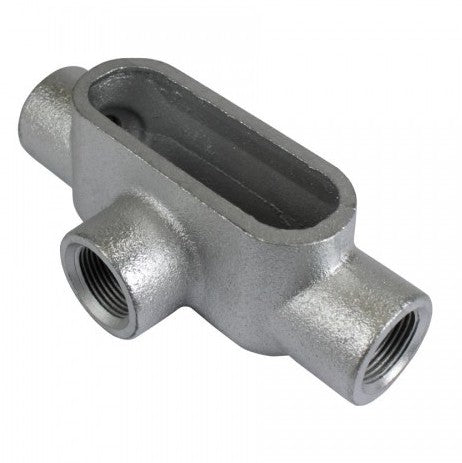 Orbit Type T Threaded Conduit Body, Gray Iron Form 7, 1 in T7100