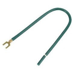 Orbit 8 in Green #12 Stranded Wire Tail W One Fork WTST8GR