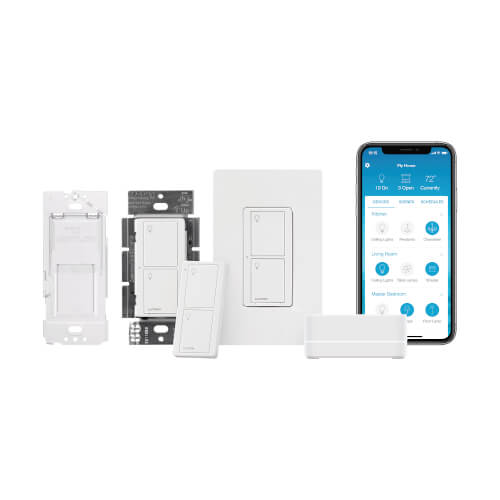Lutron P-BDG-PKG2WS-WH Smart Hub