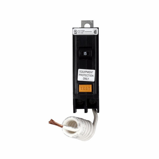 Cutler Hammer 15A 120/240V Single-Pole Bolt-On Circuit Breaker 10 kAIC GFCI