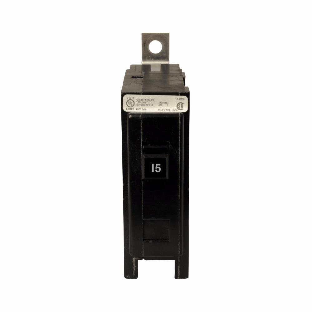 Cutler Hammer 15 Amp 120/240V 1 Pole Thermal Magnetic Circuit Breaker Bolt-On 22kAIC